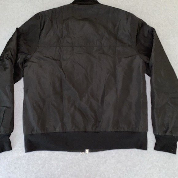 Killion MA-1 Bomber Jacket Men's Large Black Red Quilted Lining Streetwear Zip - Picture 3 of 13